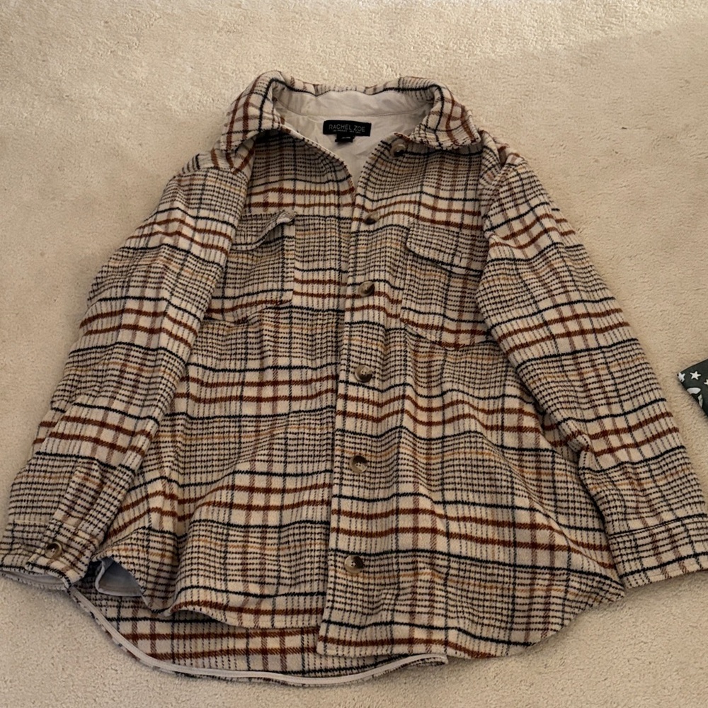 Rachel Zoe Cream Quilted Jacket